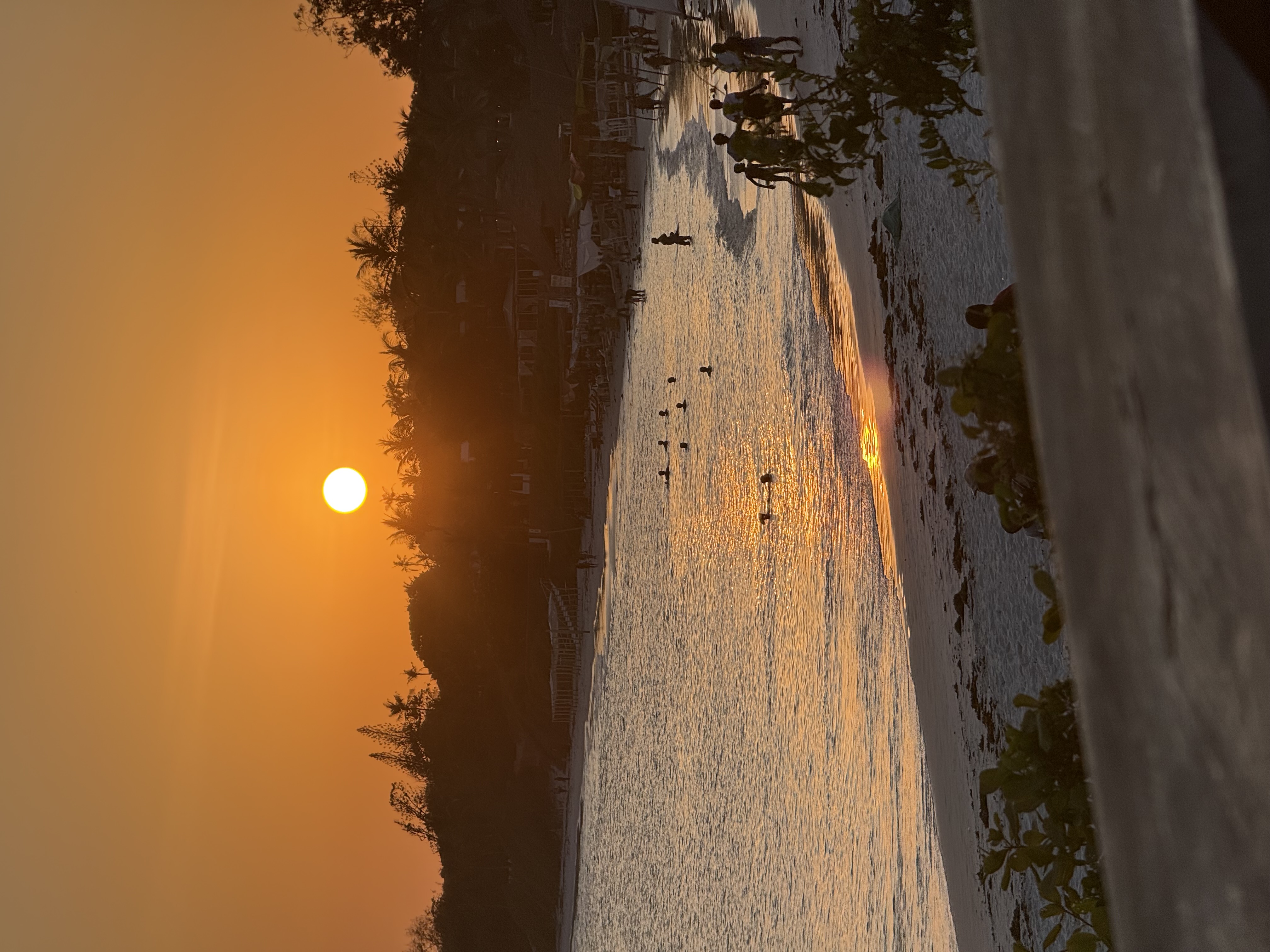 Golden sunset over the beach in Watamu